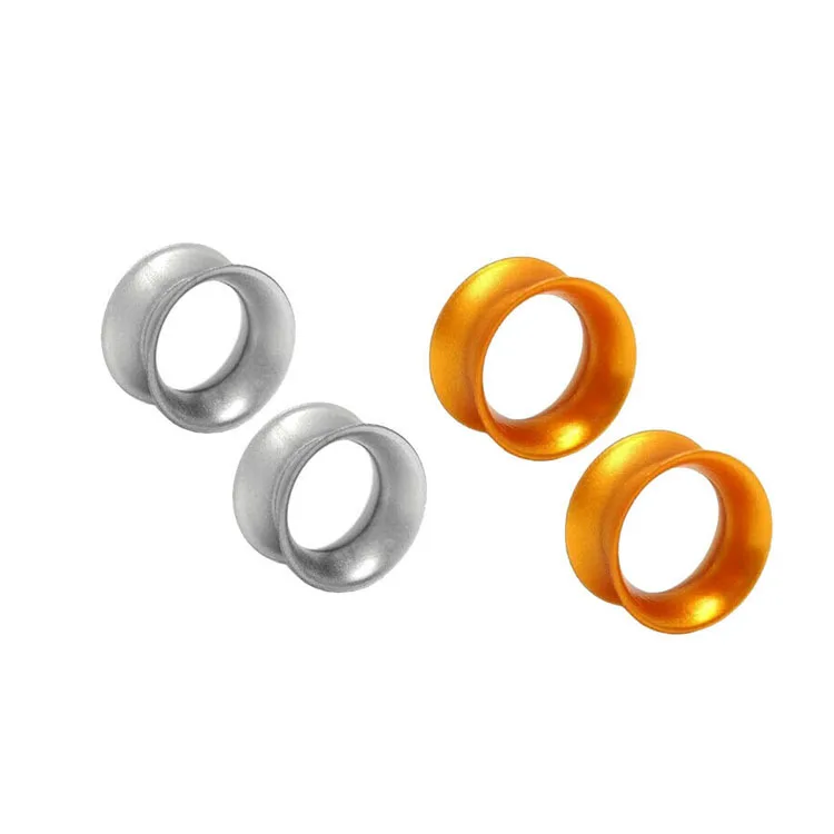 

fashion ear plugs flesh tunnels gauges gold silver metallic silicone piercing jewelry, White, black, flesh color