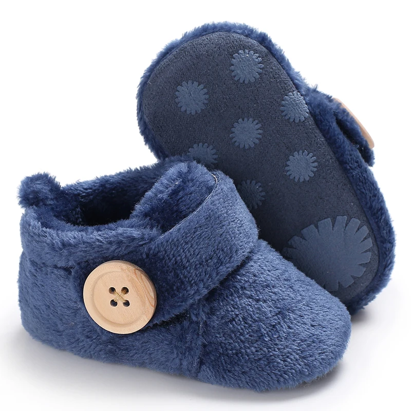
Amazon hot soft fleece cotton 10 colors warm snow prewalk infant winter baby booties 