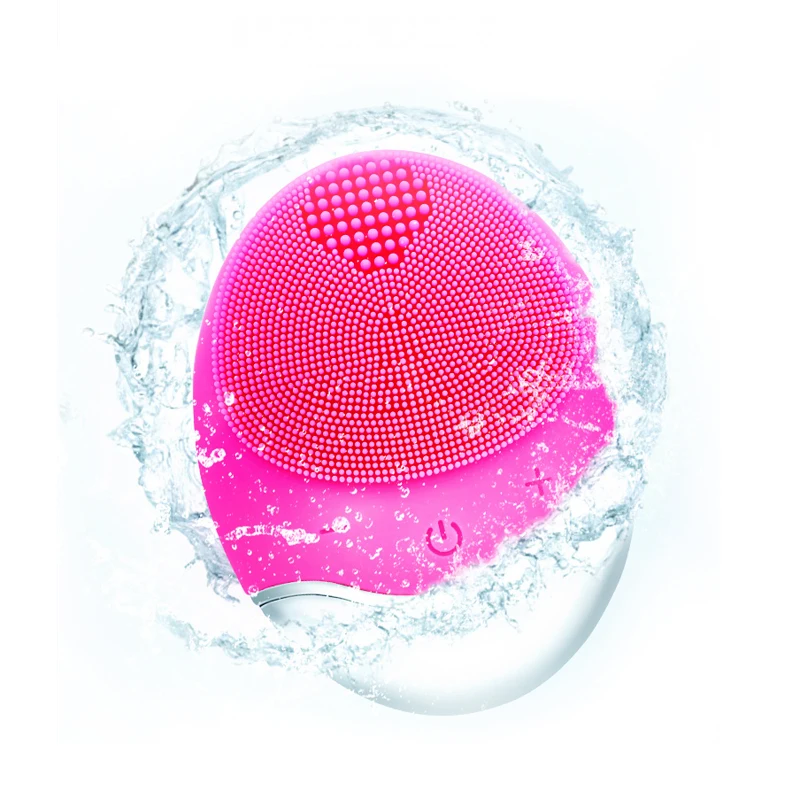 

Electric Facial Cleaner Waterproof Facial Cleaning Scrub Sonic Exfoliating Deep Face Cleansing Brush, Cyan,pink,red