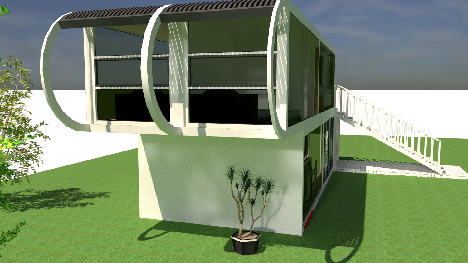 Good Quality Oval Custommade House For Sell Buy Luxury Prefab