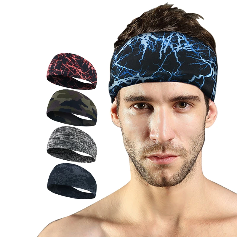 

Custom Absorbent Sport Sweat Headband Elastic Sweatband For Men Women Yoga Hair Workout Bands Head Gym Sports headband