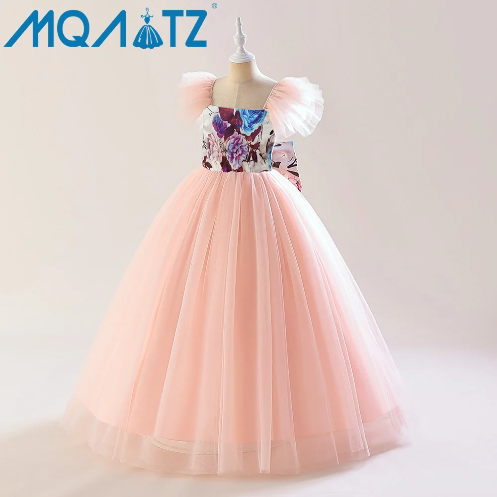 

MQATZ Girls Princess Girl Dress Kids Prom Ball Gowns Wedding Party Flower Dresses For Age 10 Years