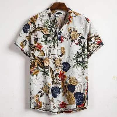 Hot sale short sleeve mardi gras vintage plus size latest designs shirt for men