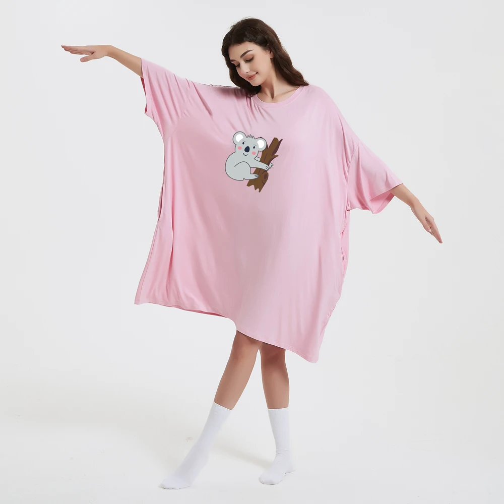 

China factory oversized sleep tee bamboo women plus sizes nightgown for summer unisex luxury long bamboo bathrobe gift set