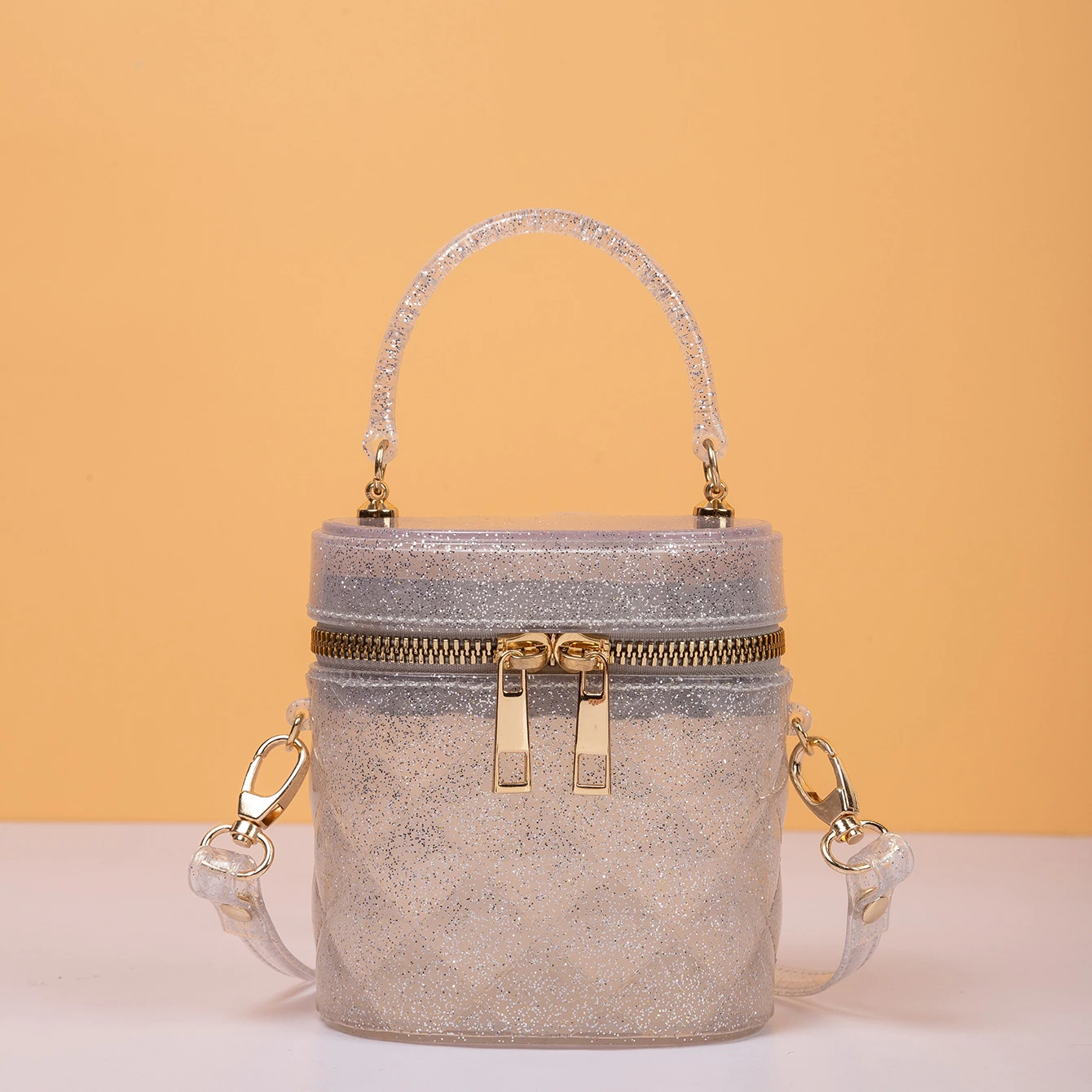 

2021 Fashion Golden Luxury Jelly Bag Women Lovely Trend Bucket Bag