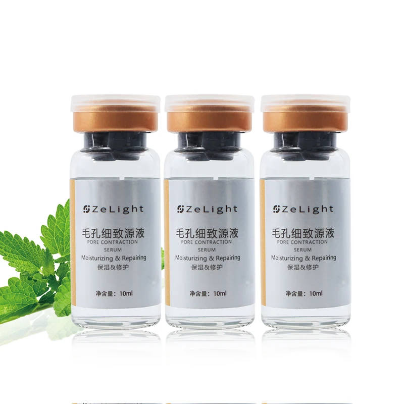 

Ze Light 10ml Lightening Tightening Anti Aging Collagen Hyaluronic Facial Serum Shrink Pores Skin RepSerumair Nano