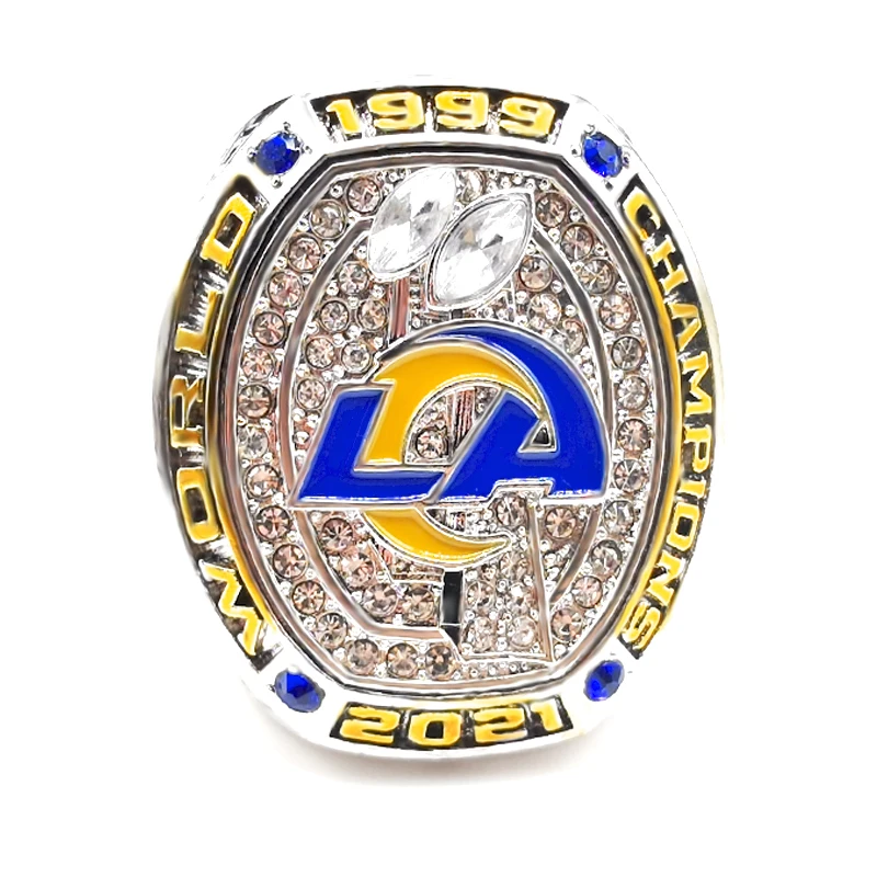 

2021 Rams National Football Championship ring rings jewelry men, Silver