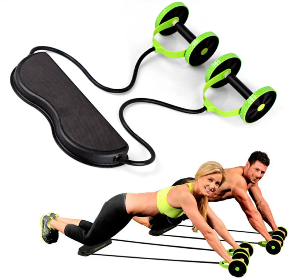 

Multi Functional Outdoor Training Sport Fitness Equipment Abdominal Wheel with Yoga Resistance Pull Rope