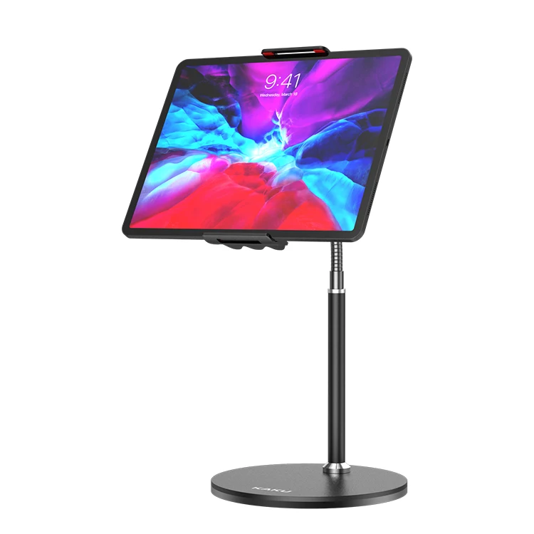 

KAKU tablet standing aluminum metal 360 degree rotation adjustable desktop lazy neck tablet stand holder