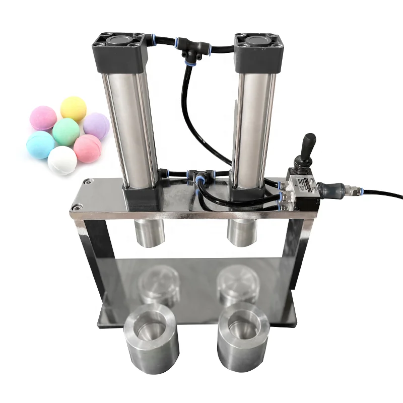 

Mini automatic pneumatic or hydraulic aroma fizzy bath bomb bubble block ball press compression making mold machine price, Any color