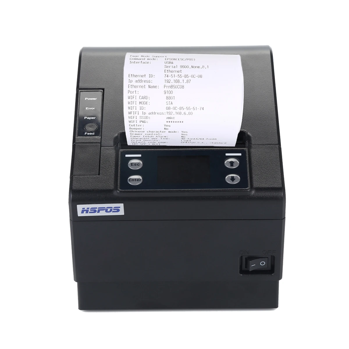 

Pos Cloud System Thermal Receipt Printer with auto cutter USB+Lan+WIFI+GPRS Port Support 4G Compatible with ESC/POS HS-830ULWG