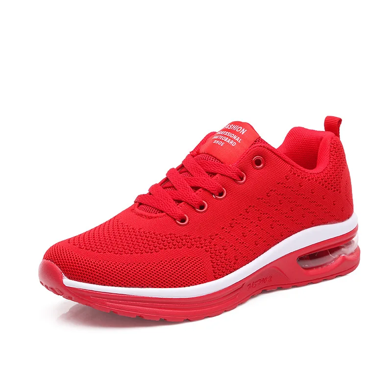 

Air Cushion Shoes Unisex Lovers Fashion Sports Running Shoes Breathable Flying Woven Mesh Shoes