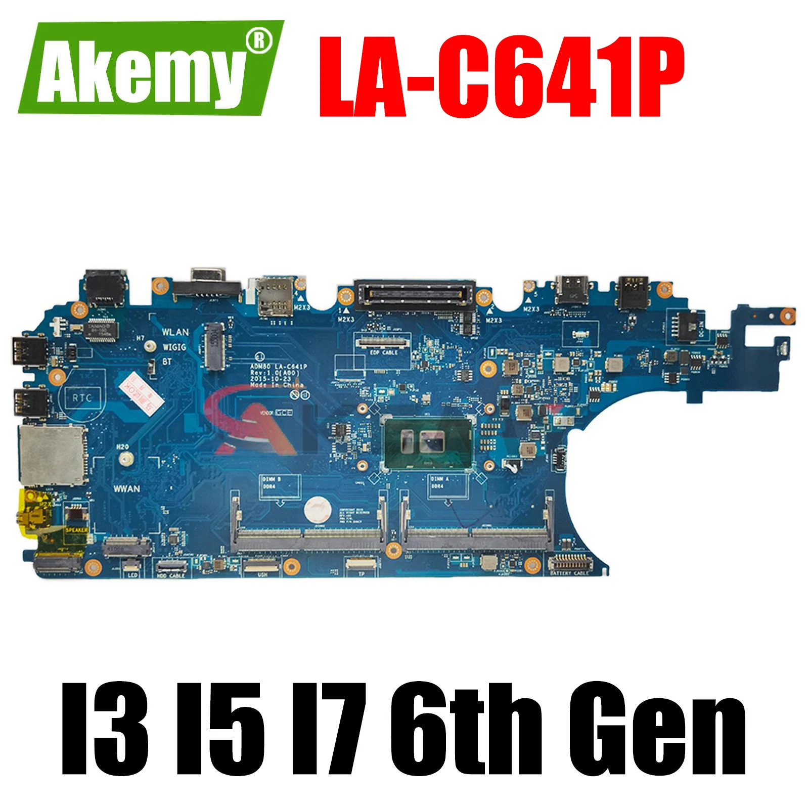 

LA-C641P LA-C642P For Dell Latitude 15 E5570 Laptop Notebook Motherboard I3 I5 I7 CPU Mainboard 100% Tested CY
