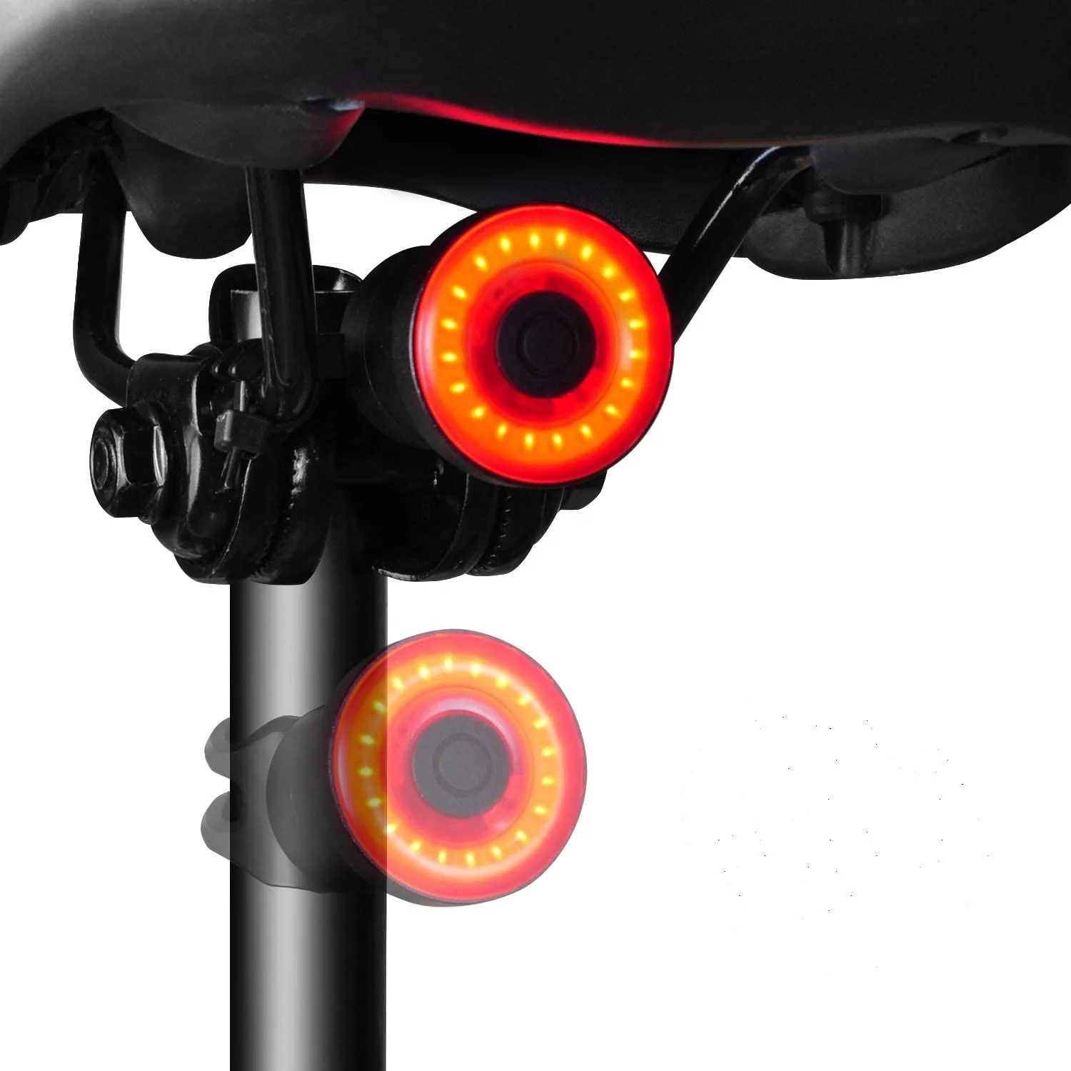 

2021Smart Bike Tail Light Ultra Bright Bike Back Brake Sensing Light LED Warning Rechargeable Safety Red Led Taillight, Bicycle