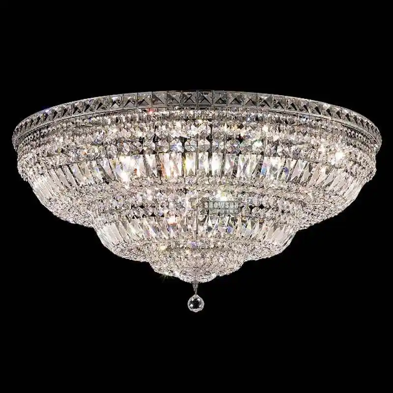 Wholesale Classic Style Chrome Round Crystal Ceiling Light