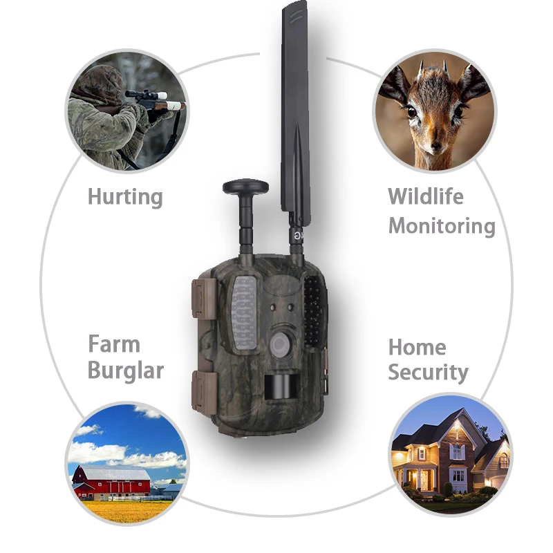 

Balever Animal tracking camera 4G Hunting Camera IP66 Waterproof high quality camera 1 year warranty Manufacturer's Supply