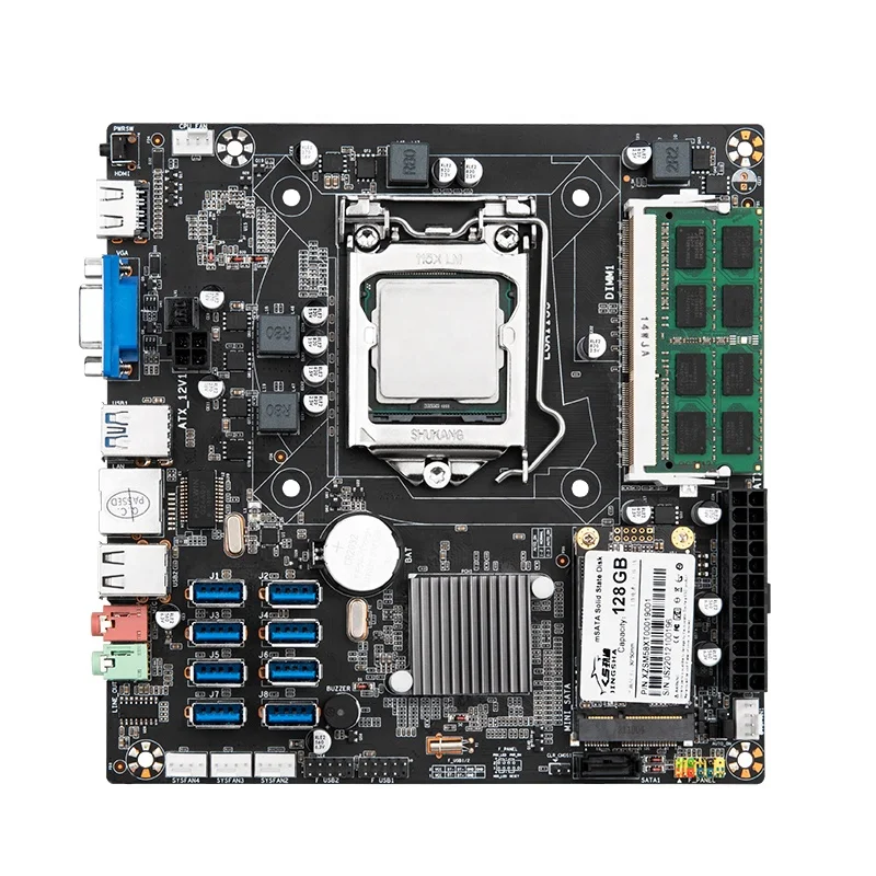 

Wholesale ATX-B75E LGA1155 Socket 8 USB 3.0 128GB Msata 8GB Ram DDR3 Gaming Motherboard