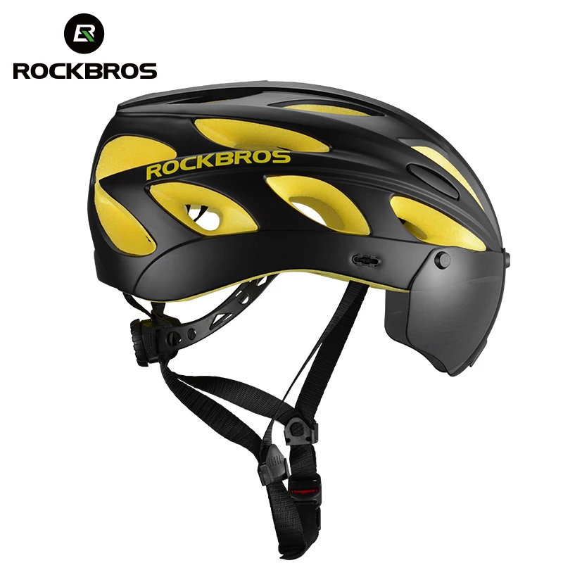 

Bike Cycling Helmet With Polarized Goggle Intergrally-molded Eps Mountain Bike Riding Helmet For Men, Black/blue/ti