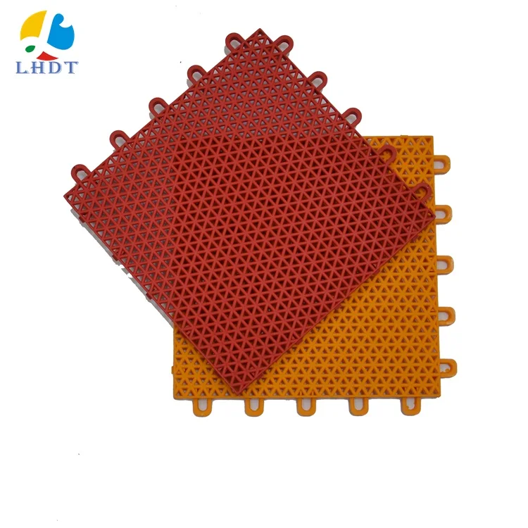 

polypropylene plastic basketball court flooring garage tiles mat tiles sports outdoor floor plastic floor outdoor, Black, white, grey, blue, green, yellow, red, orange