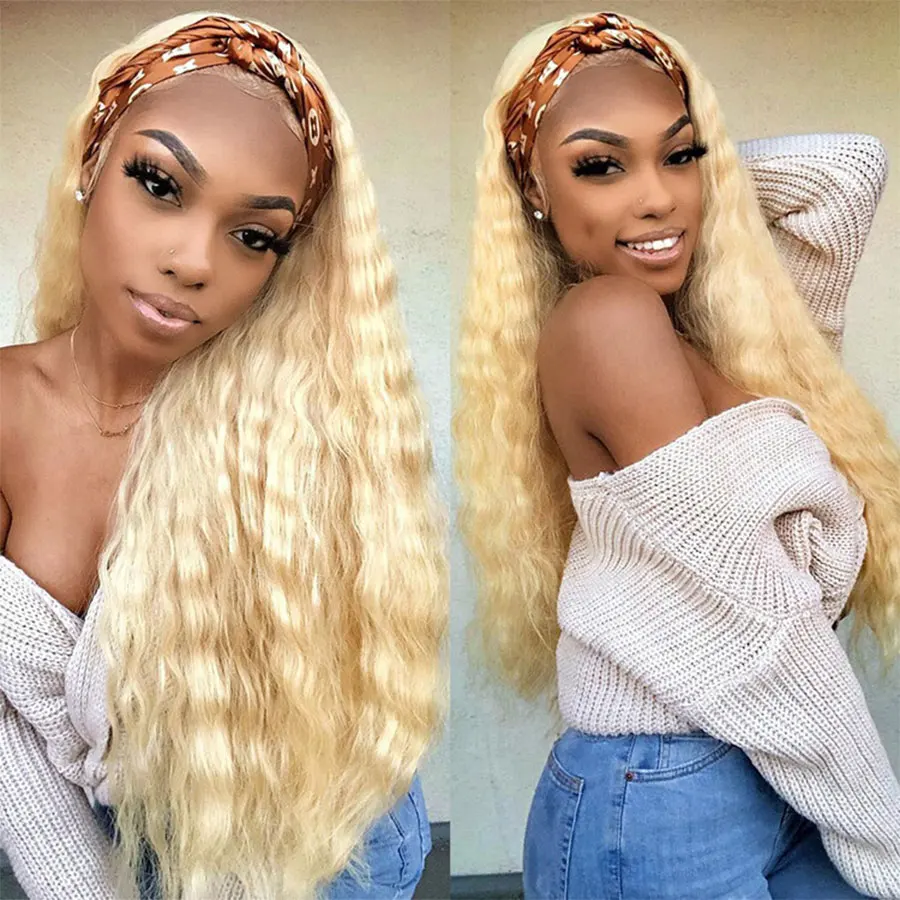 

13x4 Straight body wave blond 613 Raw cheap wholesale Brazilian Virgin Human Hair Full Hd Curly Lace closure frontal Front Wig