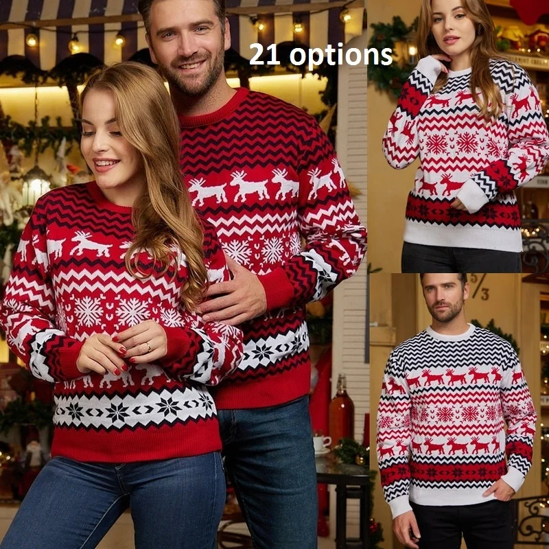 

Christmas Jumpers Pullover Knitted Merry Christmas Sweater Women Unisex Wholesale Custom Wholesale Ugly Christmas Sweater