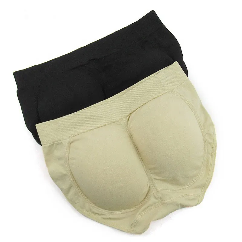 

ChaoRong Brand In-Stock Ladies Seamless Low Waist Pad Lifter Hip Padded Panties Butt Enhancing Breathable Panty