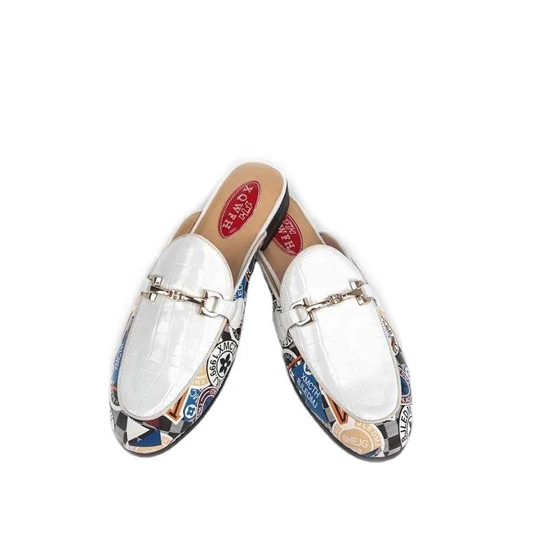 

Mens Casual Classic Loafer with Gold Buckle Penny Slip-On Wedding Party Prom Shoes