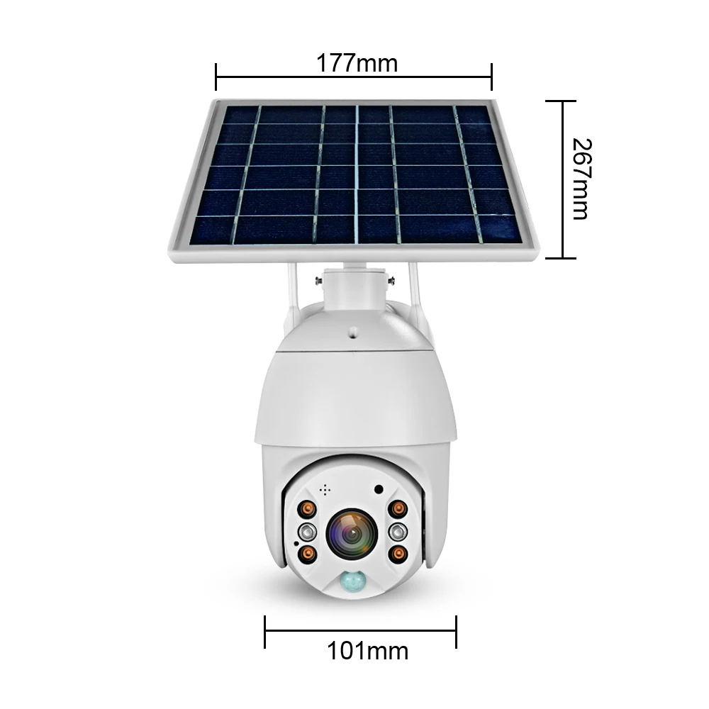 
2020 new 4g 2mp Hd Ite Zoom Cctv Cam Solar Battery Powered Video Surveillance Wifi Ip Outdoor PTZ Camera With Pir 