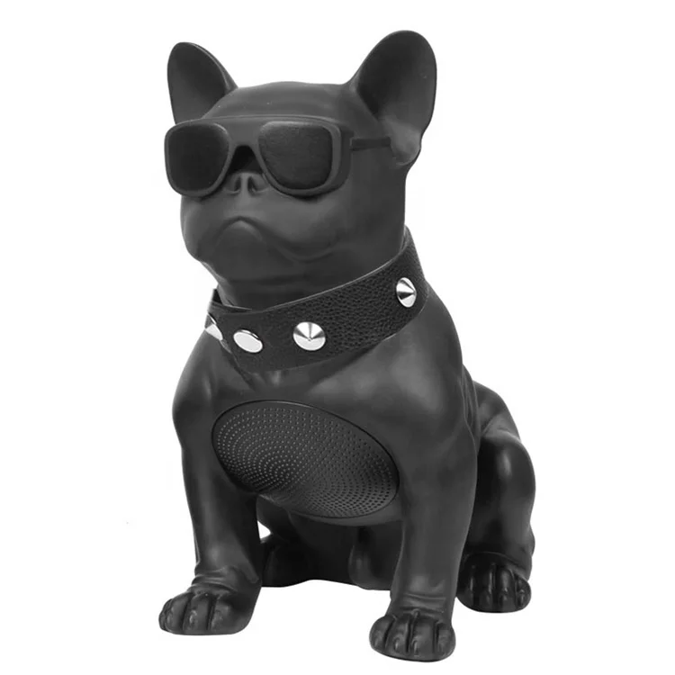 

2022 Bulldog Portable Stereo Super Bass USB AUX Outdoor Full pet Dog Subwoofer speaker, Black,red,white