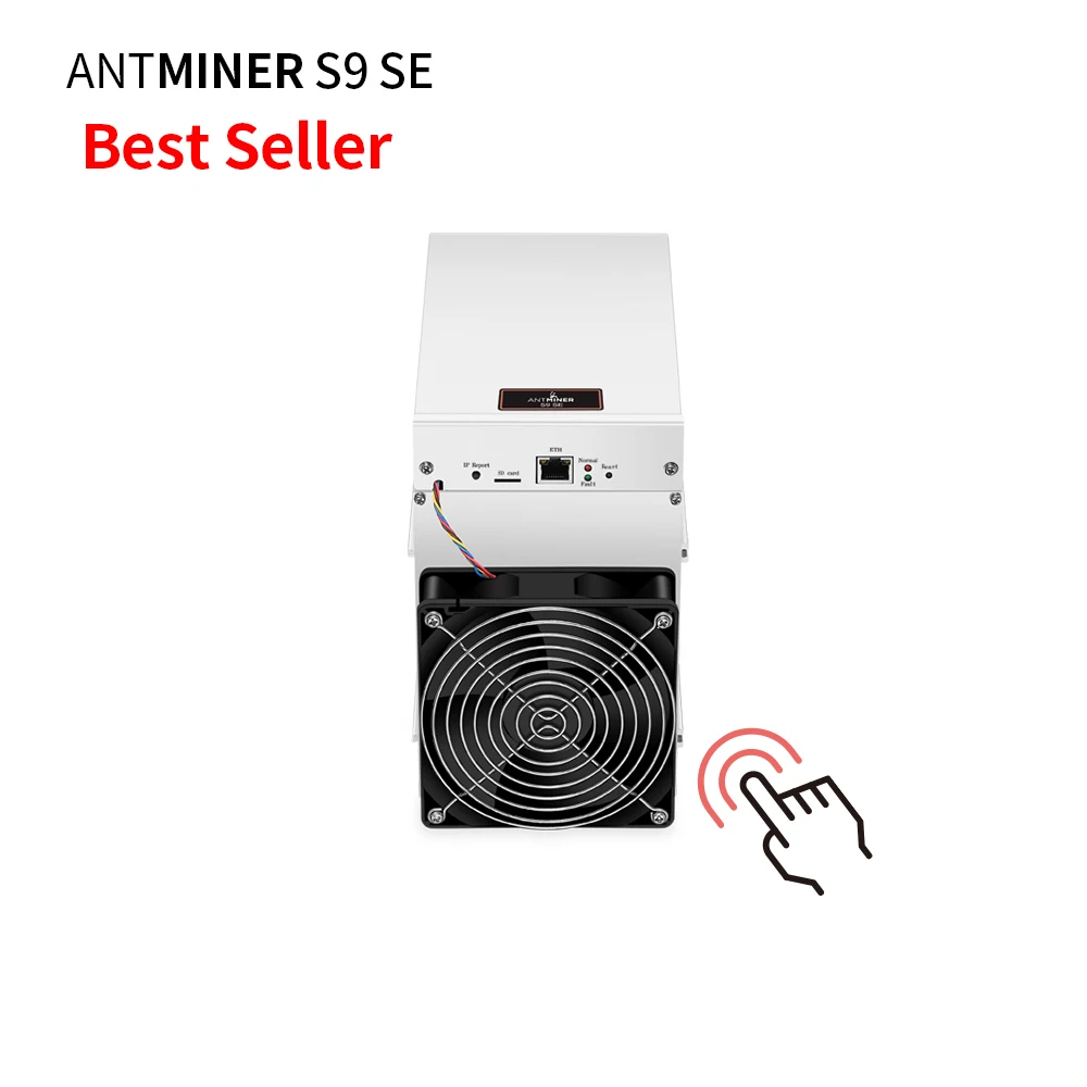 

Asic miner bitmain SHA-256 Antminer s9 se 16T 1280W bitcoin mining machine, Silver