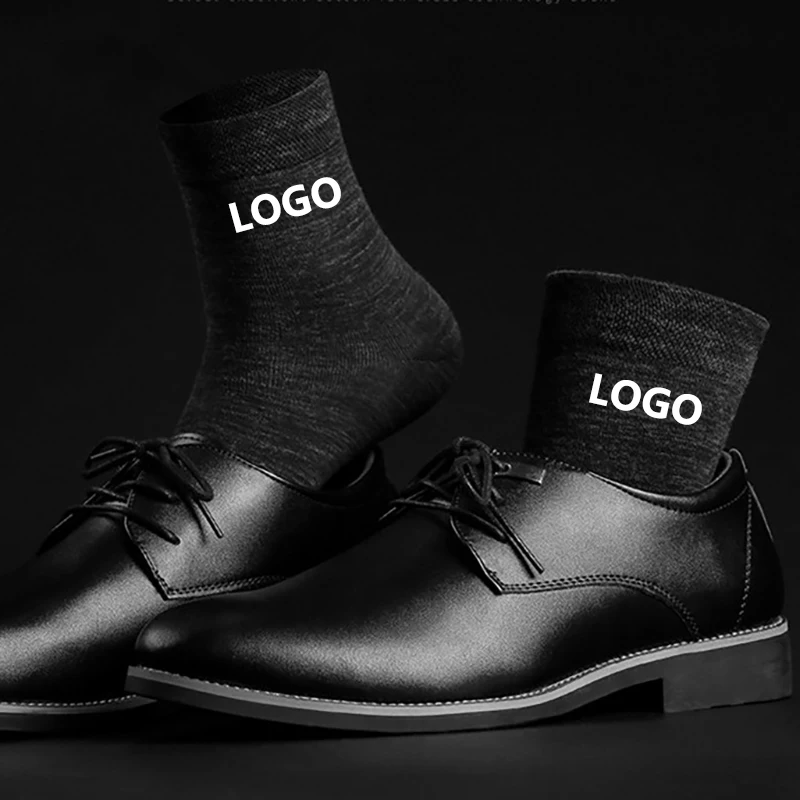 

High Quality Solid Color Cotton Breathable Man Dress Socks, Custom color