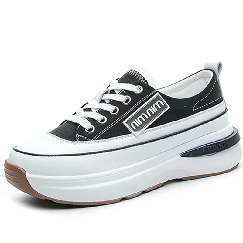 

Dropshipping Custom Logo 2021 New Lady Platform Fashion Sneaker Women Casual Footwear Lightweight All-match Simple Style Shoes