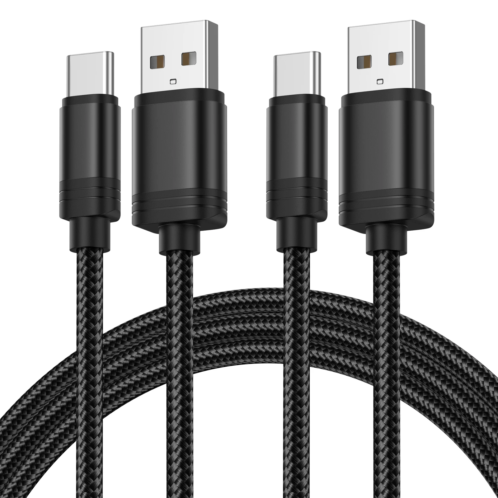 

High Quality 18w Nylon Braided Type C Usb Cable data Quick Charging USB A to C phone cable