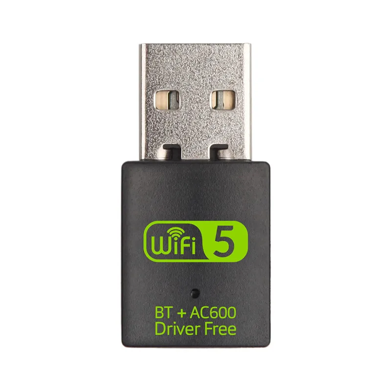 

Mini Driver Free AC600 WiFi & BT Adapter Realtek RTL8821CU 2.4GHz/5.8GHz Dual Band Wireless Network Card