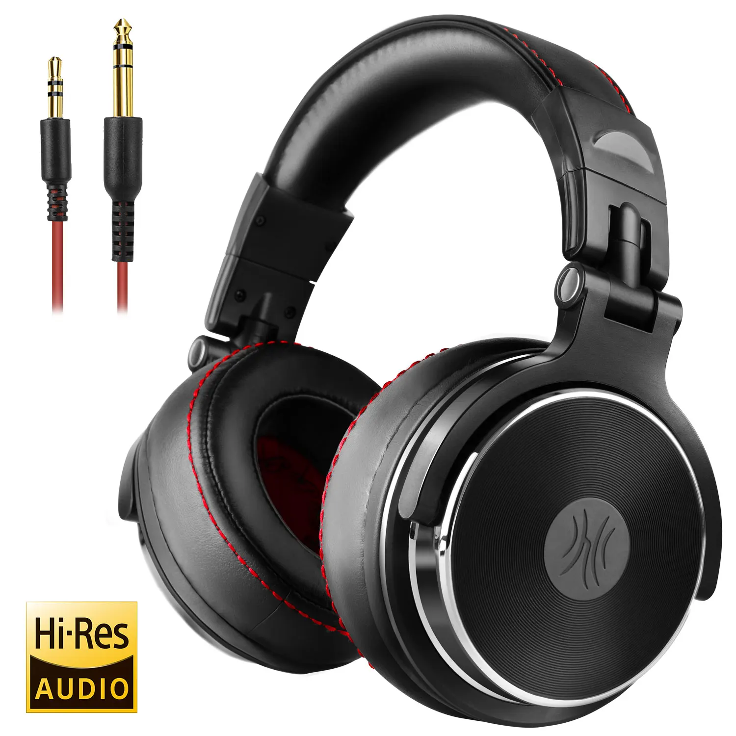 

Oneodio Pro 50 Headphones Professional Studio Dynamic Stereo DJ Headphone With Microphone HIFI Wired Headset Monitoring, Black