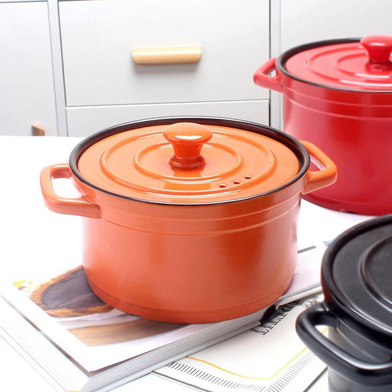 

Classic Ancestral Durable Colorful Ceramics Enamel Casserole Pot Dutch Oven For Kitchen Cooking