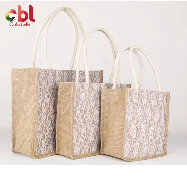 

Reusable Eco Promotional Blank Jute Canvas Shopping Bag with Custom Printed Logo Linen Tote Bag, Black,white