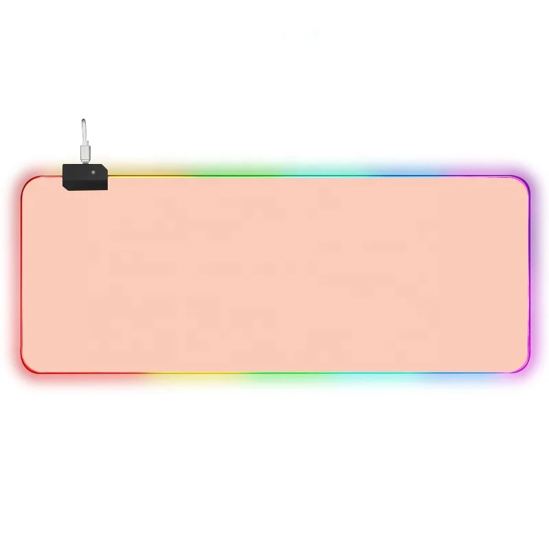 

Custom Extended  LED Mousepads Gamers Large Pink RGB Gaming Mouse Pad