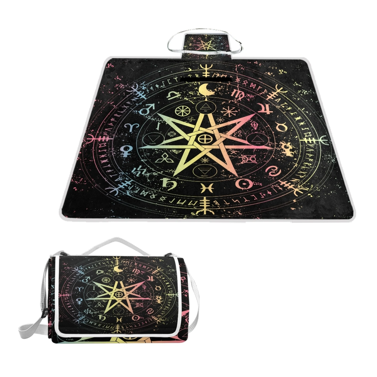 

Wholsales Custom Zodiac Print Waterproof lightweight Camping Picnic Mat for Beach