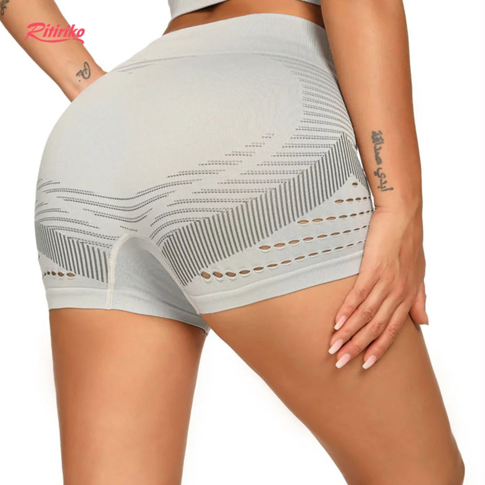 

Gym Solid Plain Color Mujer Women Athletic Workout Corset Push Up Butt Lift Corset Leggings Peach Hip High Waist Yoga Shorts