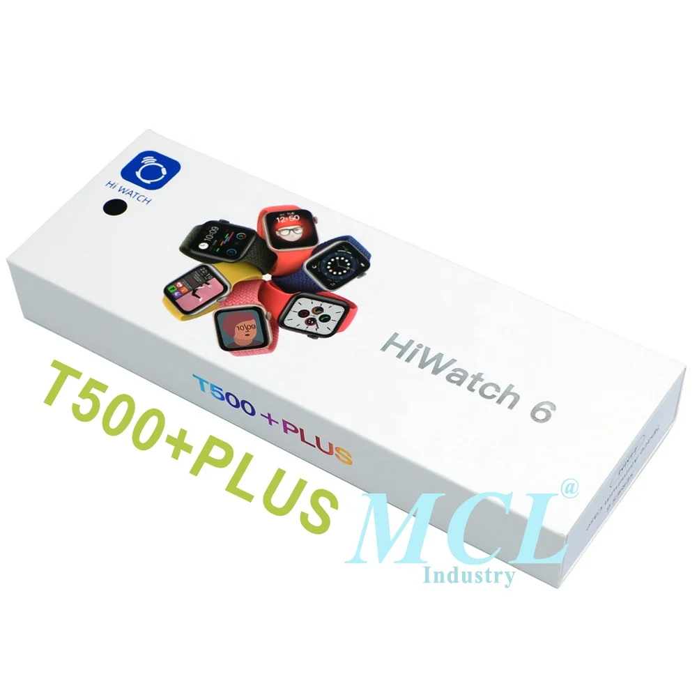 

High Quality 1.75 Inch Full Screen Touch T500+ Plus smartwatch 2022 Seri 6 Version 5 Plus Wireless Call IWO 13 reloj Smart watch, Black, white, pink, red, blue