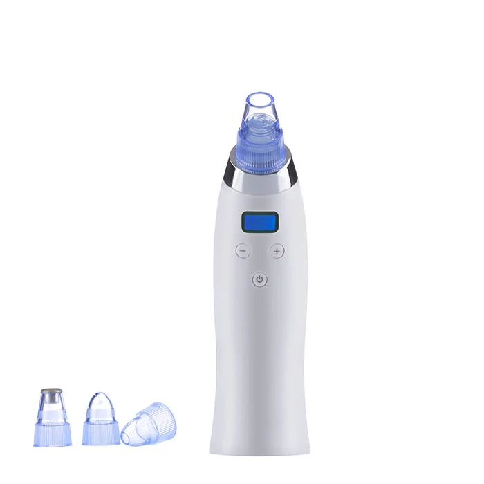 

Blackhead Removal Machine Comedo Suction Microdermabrasion Diamond Device Rechargeable Vacuum Extraction Tool, White