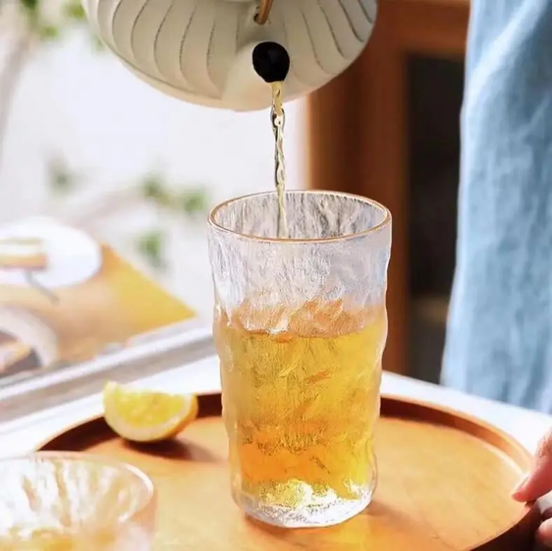 

Clear Colourful Double Wall Tea Cup Wine Glass Unbreakable