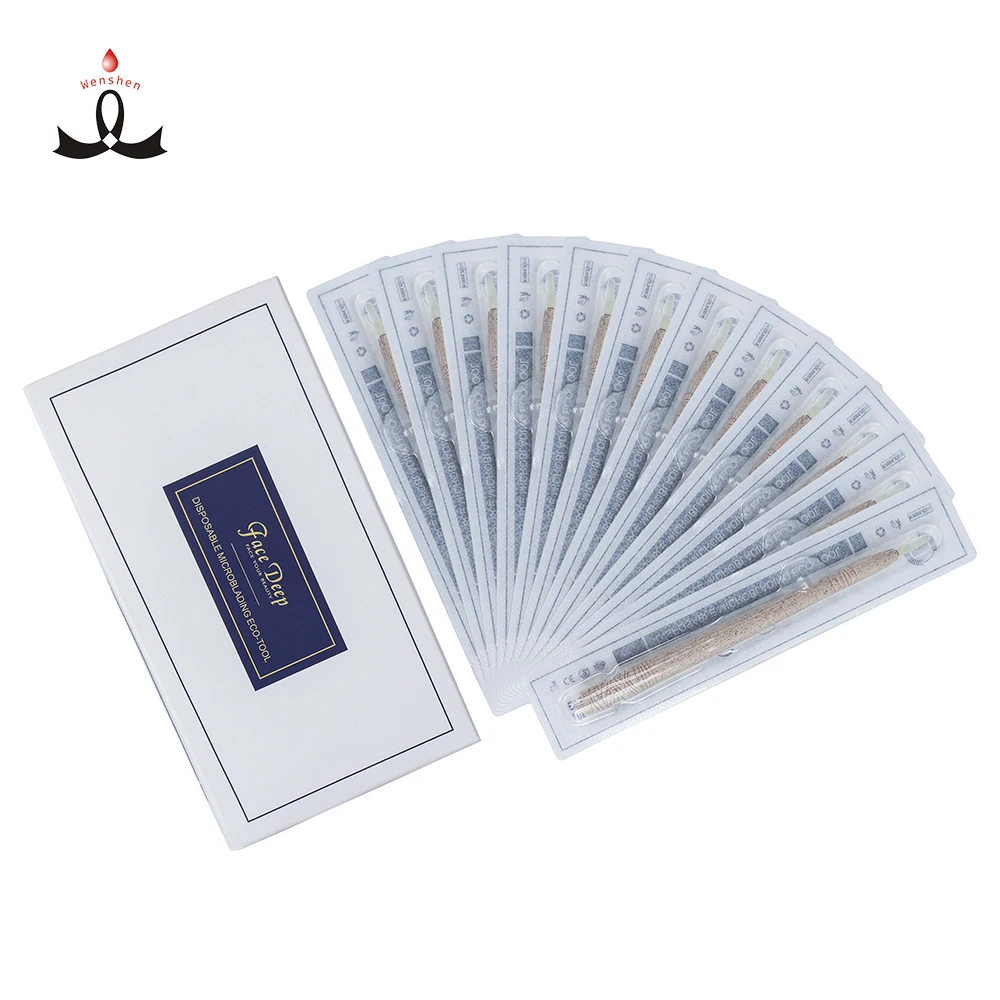 

FACE DEEP NEW Arrival Eco-material Disposable Microblading Eco-holder Microblading Manufacturer, White