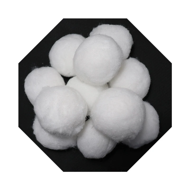 

China Fiber Ball White Color Recycled Polyester Staple Fiber Ball