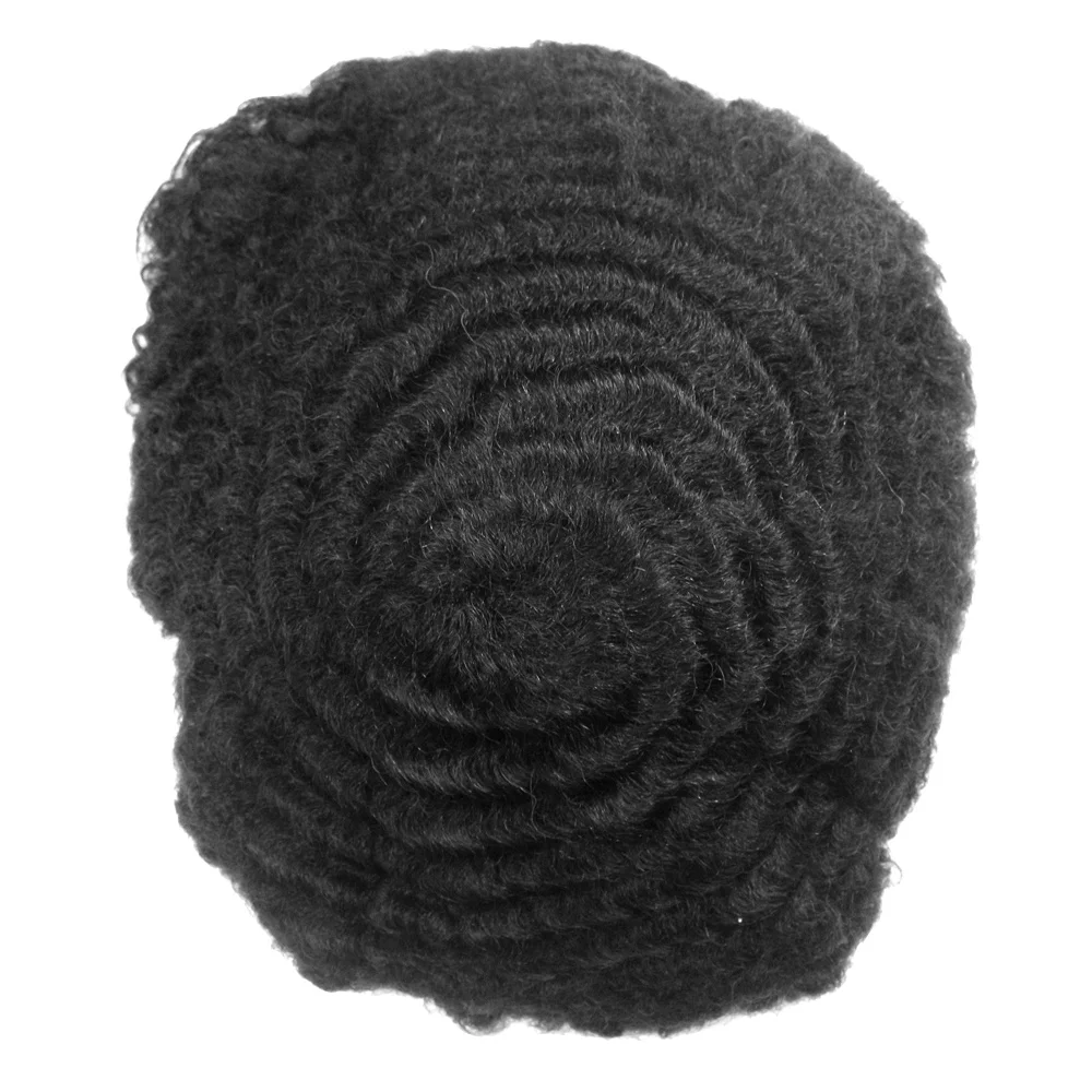 

12mm Wholesale Popular Afro Curly Hair Replacement for Black Men