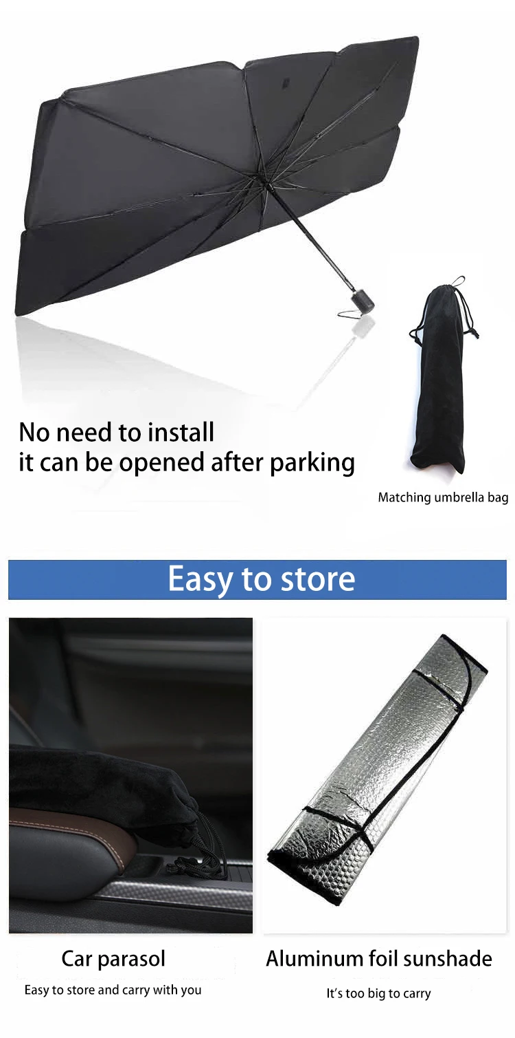 Foldable Car Suv Umbrella Front Window Windshield Sun Shade Sunshade