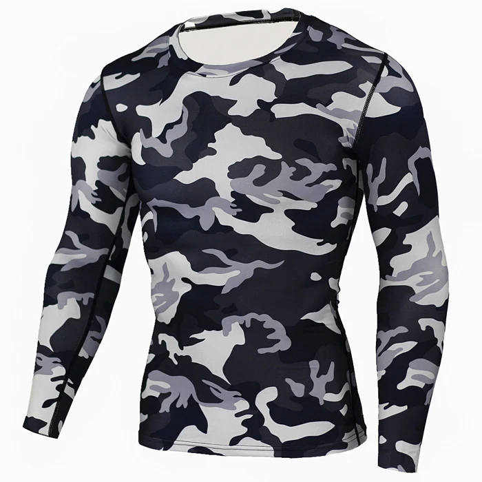 

Custom Made Quick Dry Feature Workout Athletic Gym Wear Men Long Sleeve Camo Fitness T Shirt, Custom color