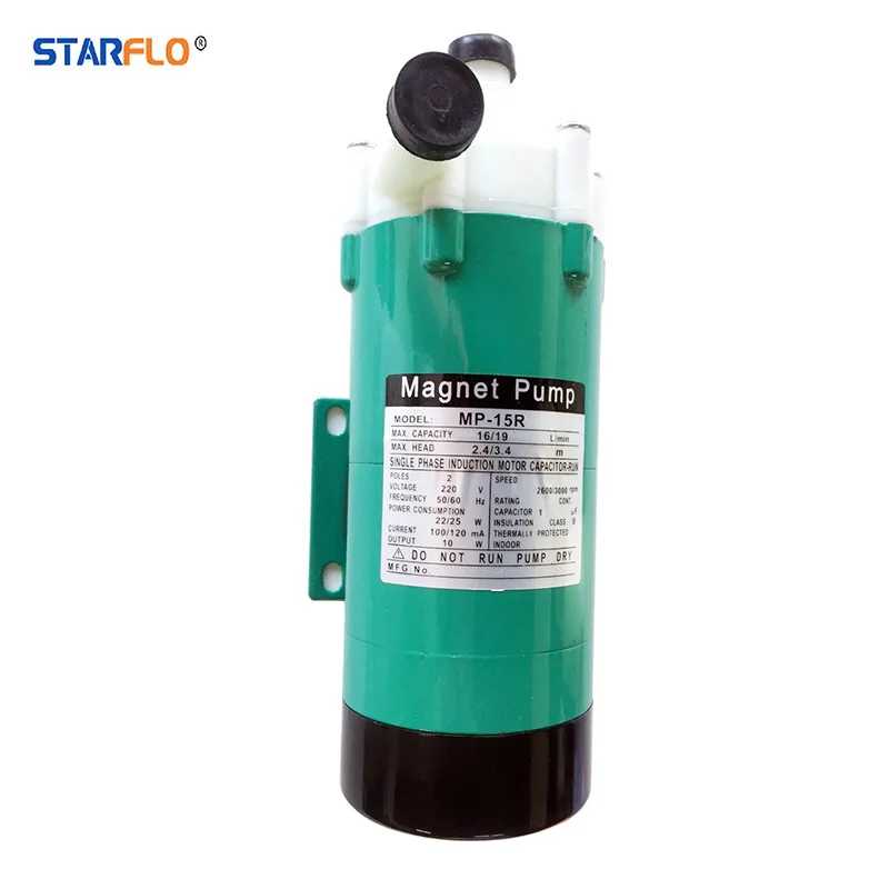 

Starflo MP-15R micro chemical liquid 115V / 230V AC permanent high pressure magnetic drive circulation pump