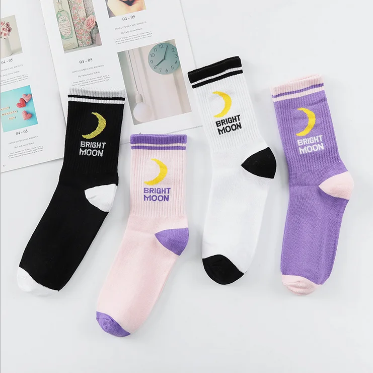 

Online Sale Trendy Creative Design Bulk Skate Fashion Style Lady Socks, 4 colors